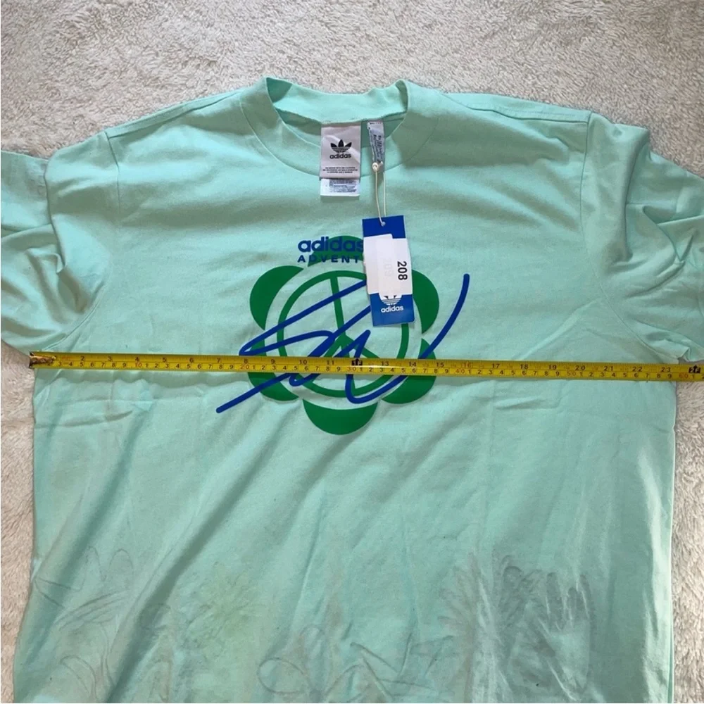 adidas x Sean Wotherspoon Superturf Reversible Tee in Clear Mint - Picture 7 of 7